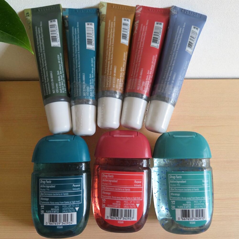 Bath & Body Works Set of 5 Disney Princess Lip Glosses & 3 Anti-bac Gels, NWT - Picture 2 of 2